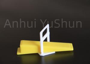 China OEM Polyester Porcelain Floor Tile Leveling System Tools Clips Yellow Color factory