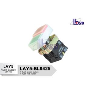 Buy cheap Waterproof 660V Push Button Switch 1 Flush Red 1 Flush Green The Signal Lamp from wholesalers