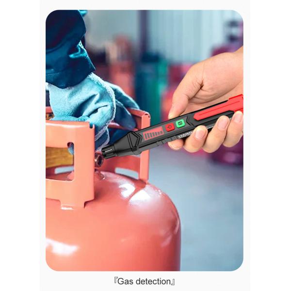 HT60 Gas Leak Detector Combustible Gas Detector Sound & Screen Alarm For Natural Methane