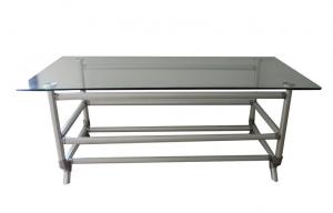 China Lightweight Reuseable Flexible Composited Pipe Workbench ESD Aluminum Pipe Table factory