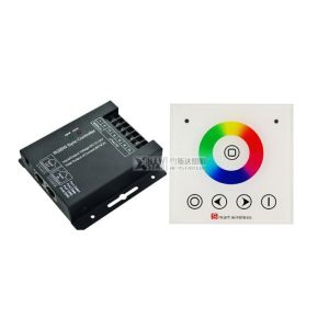 China LED RGBW Controller 12V 288W With synchronization RF Wireless Full Touch Wall Panel 24V 576W for rgb led strip factory
