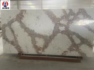China Anti Penetration Nature Marble Look Quartz Stone Kitchen Countertop Material factory