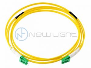 China Green LC APC SM G657A2 Fiber Cable 9/125um Indoor Optical Fiber Patch Cord factory