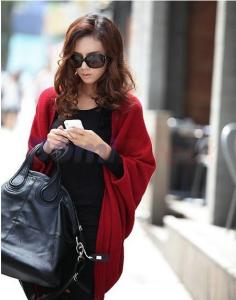 China women fashion cashmere blends poncho knitted cardigan winter outerwear sweater shawl cape factory