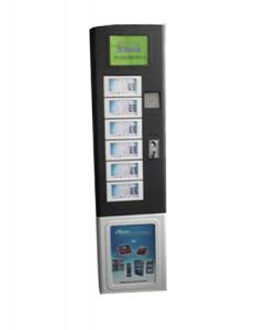 China U21 recharge kiosk with display LCD, metal keypad and coin acceptor factory