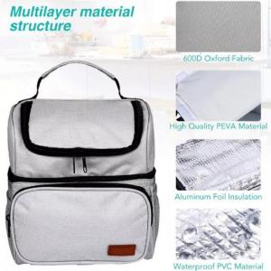 China 600D Oxford Outside PEVA Foil Liner Insulated Cooler Bag Eco Friendly on sale