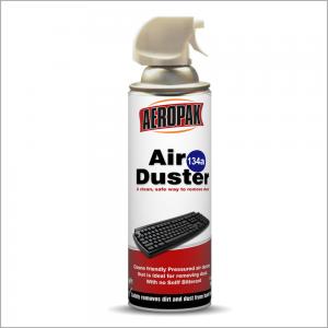 China 134a Moisture Free Gas Air Duster Non Flammable For Keyboard Aerosol Duster on sale