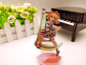 China Offset Printing Acrylic Stand Figures Pedestal Display Stands 11cm X 6.5cm factory