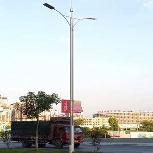 China 10m Dual Arms LED Lamp Post Q235 Galvanized Steel Street Lighting Pole on sale
