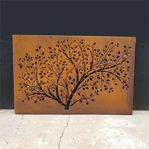 China Garden And Home Metal Wall Art Rusty Corten Steel Decorative Wall Panel factory