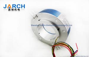 China 80mm 2~10 circuits 2A / 10A of Pancake Slip Ring for Filling equipment thickness:45mm factory