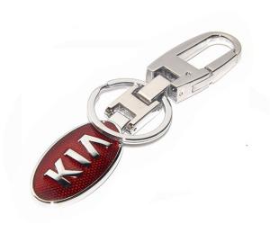 China Premium KIA car logo brand key chain, Korean auto brand Kia logo key holder for men gifts, on sale
