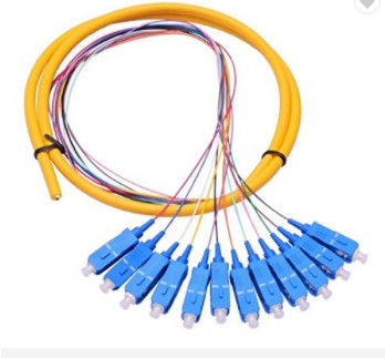 SC APC Single Mode Optical Fiber Patch Cord Simplex / Duplex Fiber Optic Pigtails OEM