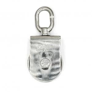 China ZINC PLATED Finish Stainless Steel 304 Wire Rope Lifting Pulley Block 25mm factory