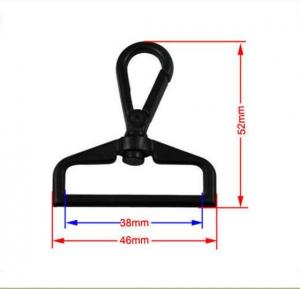 Gunmetal Plating Swivel Eye Snap Hook 38mm , Easy Locked Dog Leash Hardware