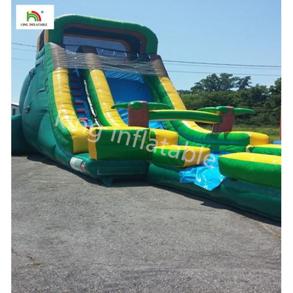 12 Stair Inflatable Water Slip And Slide With Pool PVC Tarpaulin EN14960