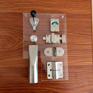 China Cubicle Partition Metal Bathroom Accessories Ss304 Toilet Cubicle Hardware factory