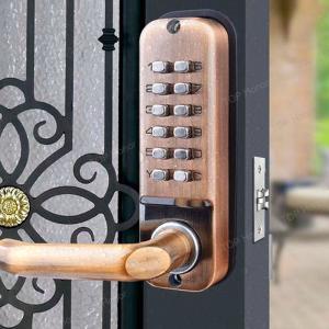 China Courtyard Gate Mechanical Code Sliding Lock Double-sided Lock with Single Latch Mortise High Security Gate Door Lock factory