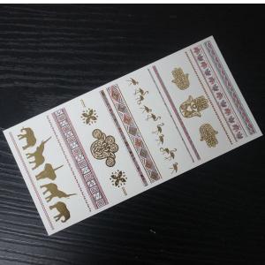 China wholesale gold tattoo sticker jewelry chain ring sticker factory