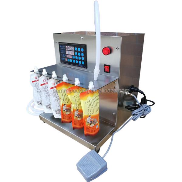 Semi Automatic Spout Pouch Juice Liquid Soybean Milk Self-supporting Bag Filling Packing Machine