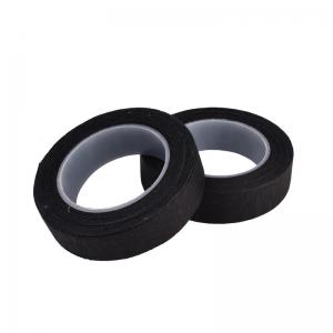 China Black Colored Masking Tape ,  Painters Crepe Paper Masking Tape 60 Degree Saving on sale