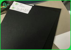 China 250gsm - 3mm Both Side Smooth Black Paper Board For Large Cardboard Boxes on sale