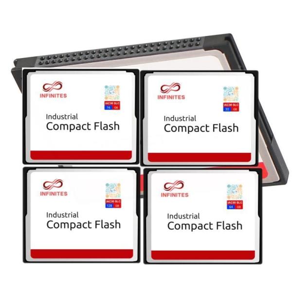 Compactflash Memory Card (CF) PATA Interface Uncompromising Embedded Systems Application Solutions Flash Type SLC 128GB Industrial Grade CF -40°c~+85