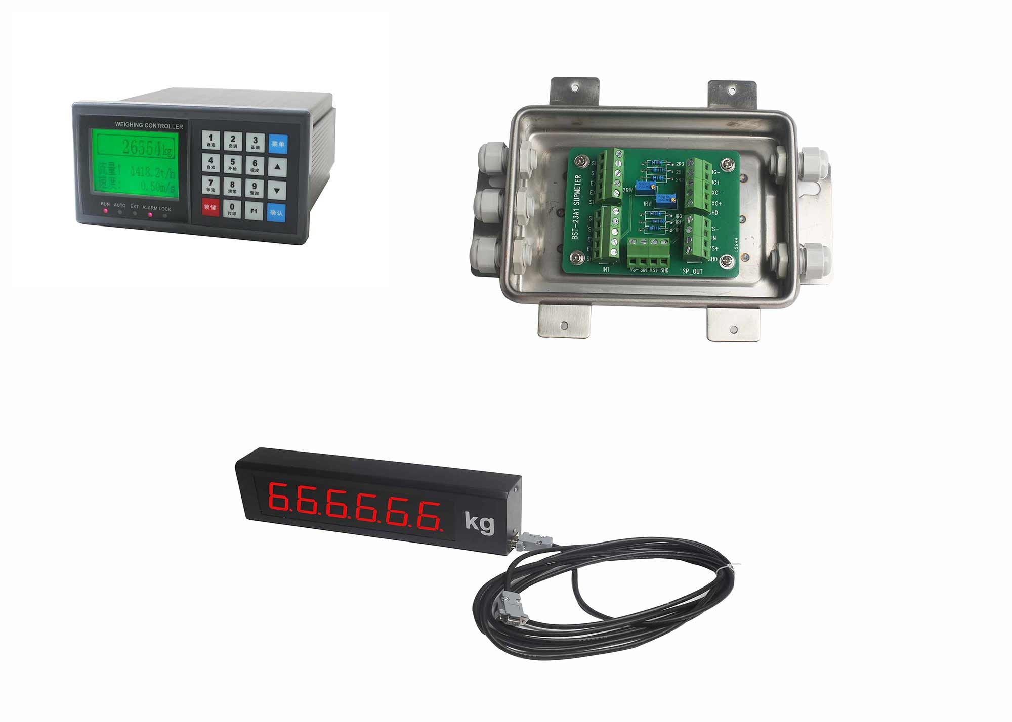 China Auto Locking Ration Batching Controller , Programmable Load Cell Controller factory