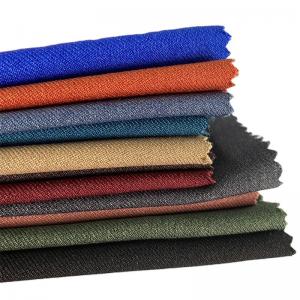 China 100% Recycled Polyester Twill Imitated Woolen Fabric for Formal Suiting Customizable factory