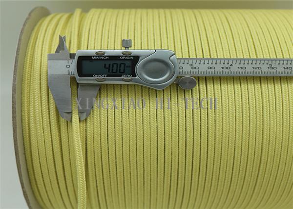 China Braided Aramid / Kevlar Fiber Heat Resistant Rope High Strength Fire Retardant factory