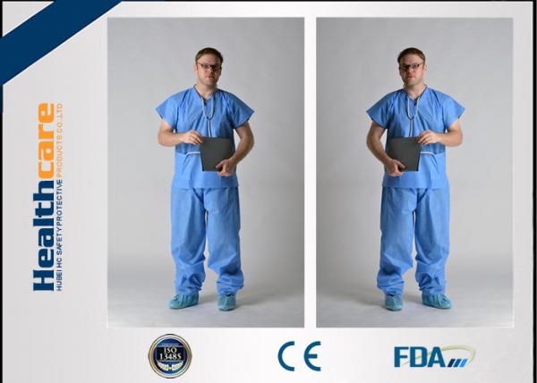 China Nonwoven Disposable Hospital Scrubs Protective Clothing For Operation Room factory