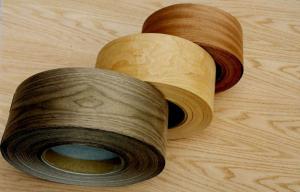 China Brown Paper Backed Veneer Sheets ,  Plywood Birch Veneer Tape on sale