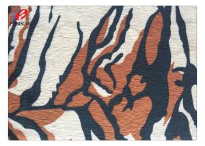 China 100% Polyester Polyester Tricot Fabric Knitted Tiger Skin Printed Design factory
