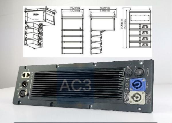 China Black AC3 Active Line Array Speaker Power Amplifier Module factory