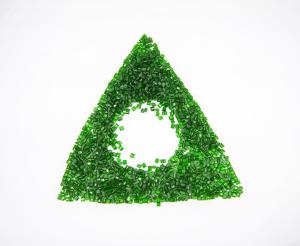 China Recycled 	PET Bottle Chips With Low Ash Content ≤0.08% And Iron Content ≤5mg/Kg factory