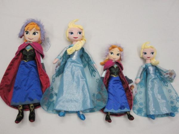 China 20 inch Purple Frozen Ana And Elsa Disney Plush Toys Soft Cartoon Stuffed Doll factory