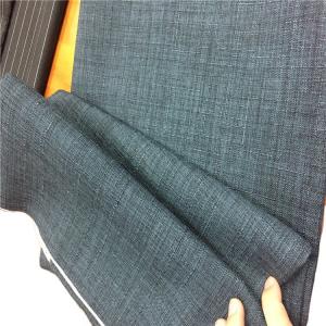 China 19181-014 Weft Suede Polyester Jacquard Linen Like Fabric for Home Textile Pillow Case factory