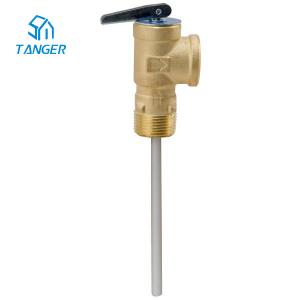 China Hot Water Boiler Temperature Control System Temperature Pressure Relief Valve Water Heater 3/4 factory