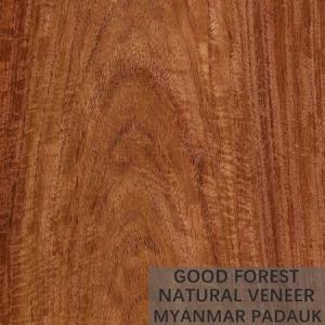 China Specially Myanmar Bubinga Red Wood Veneer Natural Irregular Texture on sale