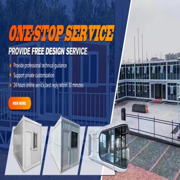 Foldable Modular Home Prefab Mobile Living Container House with Online Technical Support