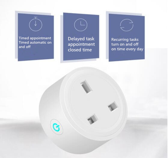 British Standard Mobile Phone Timer Switch Socket , Remote Control WIFI Smart Socket