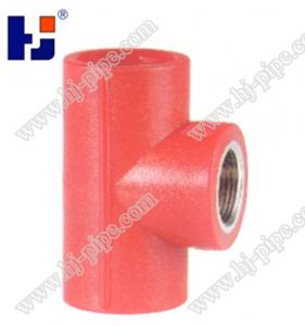 China Plastic pipe fittings PPR reducer female thread tee factory