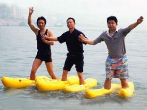 China Walking On The Water, Inflatable Water Shoe For Water Amusement factory
