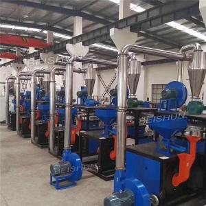 China 20-80 Mesh Waste Tyre Recycling Machine Pulverizer Rubber Powder Grinding Machine factory