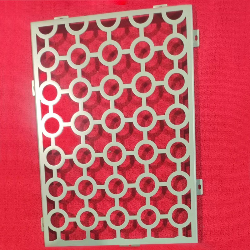 Hexagonal Hollow Patterns Perforated Aluminum Wall Cladding Panel And Building Decoration Material