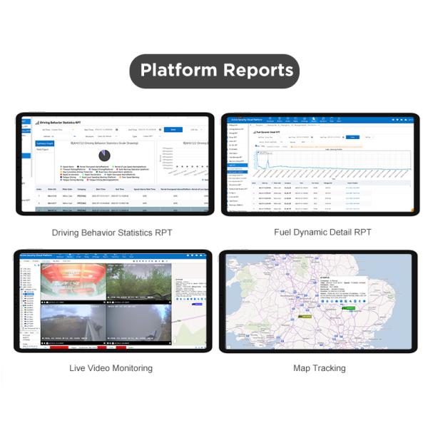 4ch ADAS DSM 4g Wifi Mini AI Dashcam Driver Fatigue Detection Mobile Car Dash cam recorder