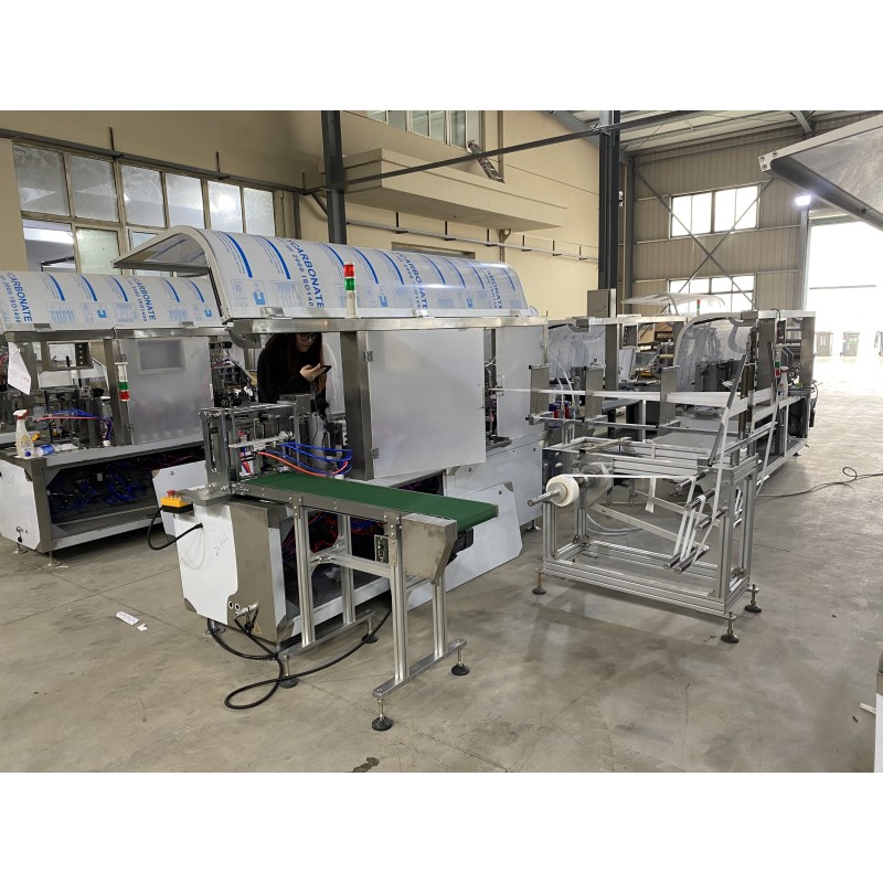 Automatic Makeup Remover Wipe Packing Machine Single Sachet 4 Side Sealing Cosmetic Tissue Packer