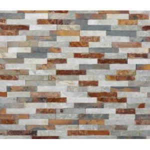 China Interior Rusty Quartz Cultured Stone Panels Imitation Lightweight Artificial on sale