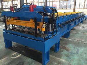 Galvanized Steel Steel Tile Roll Forming Machine 0.4-0.6mm Thickness