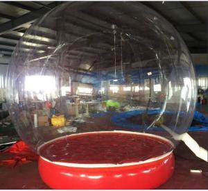 China Inflatable Bubble Show Ball Inflatable Red Bubble Tent For Display 2M D Inflatable Bubble Camping Tent factory